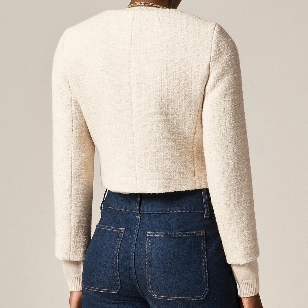J crew natural Bridgette lady jacket in tweed